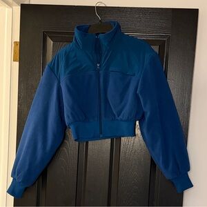 Alo Blue Cropped Jacket